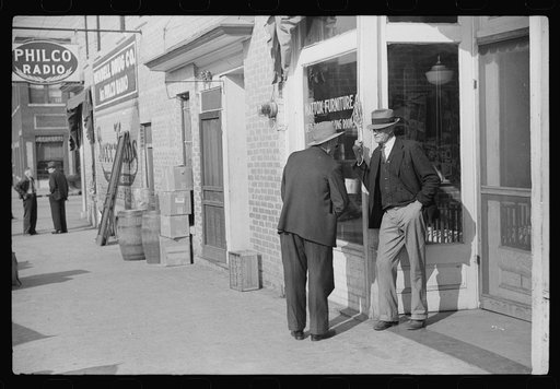 Street scene in Wendell, Wake County, North Carolina