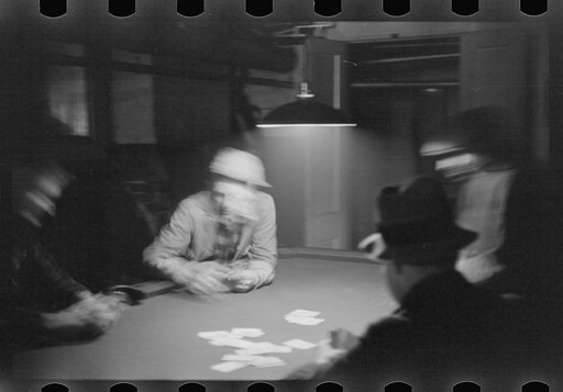 Untitled photo, possibly related to: Farmers playing cards on a winter morning, Woodstock, Vermont