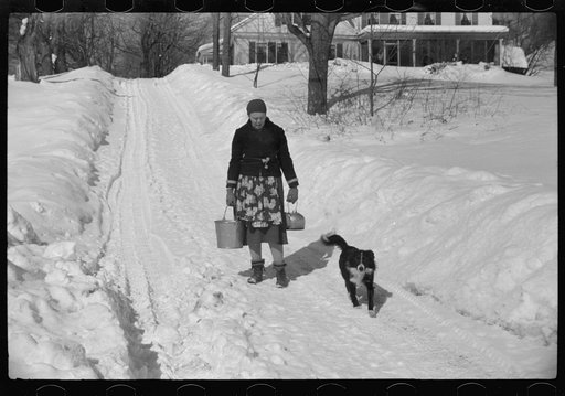 On many farms in Woodstock, Vermont, water had to be hauled for two months as all other sources of water supply were frozen