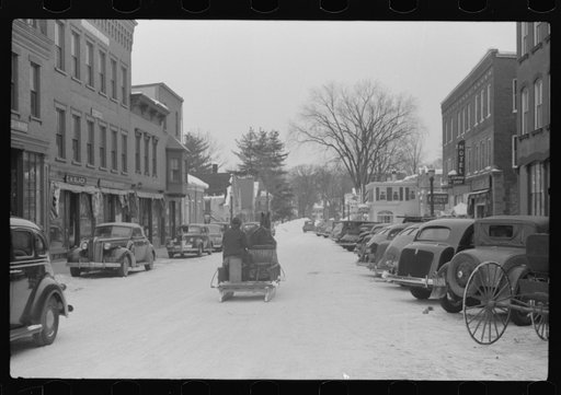 Mr. G.W. Clarke, who is seventy-one years old and has always lived in Vermont brings his butter to town on Saturday to sell to his customers in Woodstock, Vermont