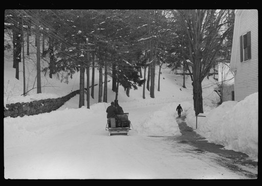 Untitled photo, possibly related to: Mr. G.W. Clarke, who is seventy-one years old and has always lived in Vermont brings his butter to town on Saturday to sell to his customers in Woodstock, Vermont