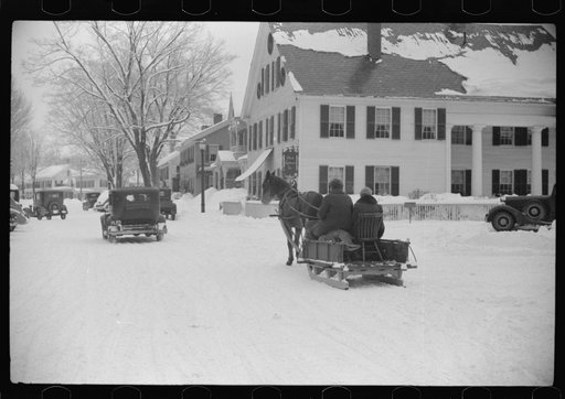 Untitled photo, possibly related to: Mr. G.W. Clarke coming to town to sell butter on Saturday. Woodstock, Vermont. He is seventy-one years old and has always been a resident of Vermont