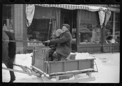 Woodstock, Vermont. Mr. G.W. Clarke coming to town to sell butter on Saturday. He is seventy-one years old and has always been a resident of Vermont