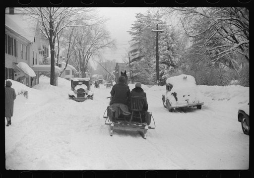 Untitled photo, possibly related to: Mr. G.W. Clarke coming to town to sell butter on Saturday. Woodstock, Vermont. He is seventy-one years old and has always been a resident of Vermont