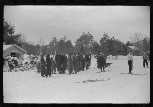 Untitled photo, possibly related to: Local schoolchildren of North Conway, New Hampshire, have ski races on Saturdays on Cranmore Mountain
