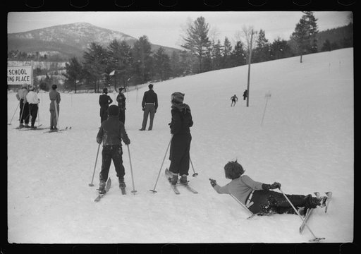 Untitled photo, possibly related to: Local schoolchildren of North Conway, New Hampshire, have ski races on Saturdays on Cranmore Mountain