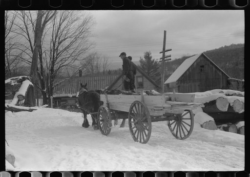 Untitled photo, possibly related to: Timber levelled by 1938 hurricane at sawmill near Warren, New Hampshire