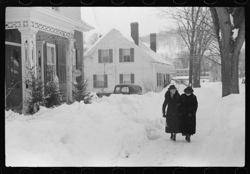 Women on way to town. Woodstock, Vermont
