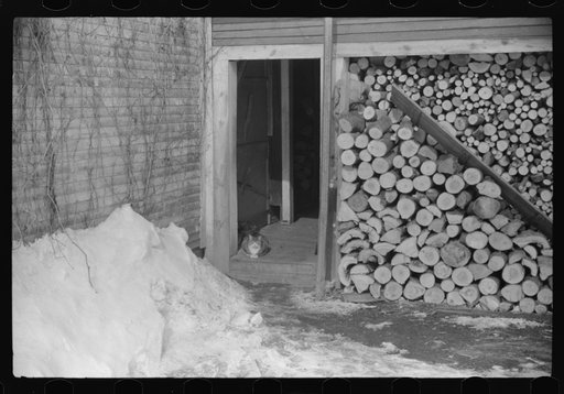 Untitled photo, possibly related to: Woodshed on Putney Homestead farm near Woodstock, Vermont