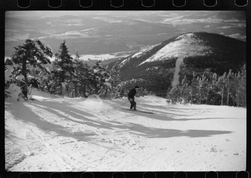 Untitled photo, possibly related to: Skiing down the Taft Trail on Cannon Mountain, Franconia Notch, New Hampshire