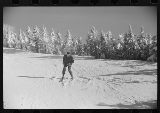 Untitled photo, possibly related to: Skiing down the Taft Trail on Cannon Mountain, Franconia Notch, New Hampshire