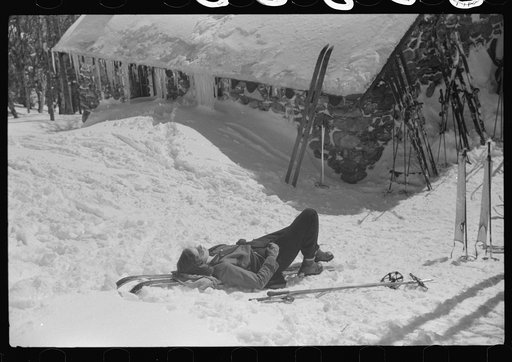 Forest ranger's hut also used by skiers in the winter, near the top of Mount Mansfield, Smuggler's Notch, Vermont