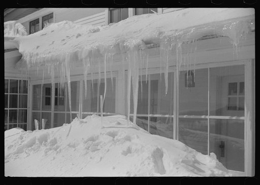 Front of the lodge, ski tavern at foot of Mount Mansfield, Smuggler's Notch, near Stowe, Vermont