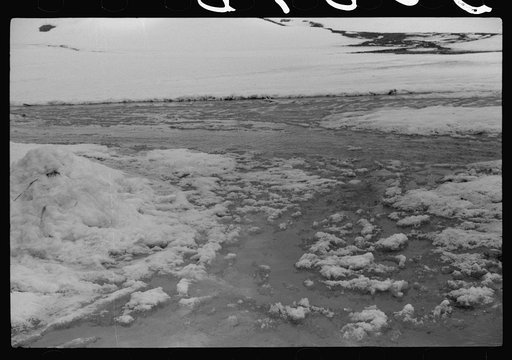 Untitled photo, possibly related to: Spring thaw on Clinton Gilbert farm, near Woodstock, Vermont