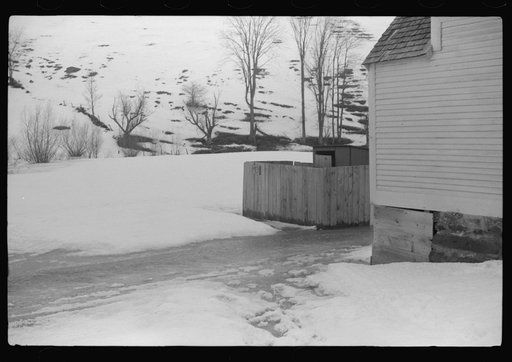 Untitled photo, possibly related to: Spring thaw on Clinton Gilbert farm, near Woodstock, Vermont