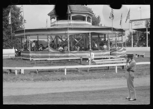 Untitled photo, possibly related to: Spectators at Shelby County Horse Show and Fair. Shelbyville, Kentucky