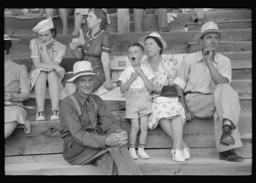 Spectators at Shelby County Horse Show and Fair. Shelbyville, Kentucky
