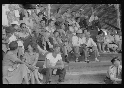 Spectators at Shelby County Horse Show and Fair. Shelbyville, Kentucky