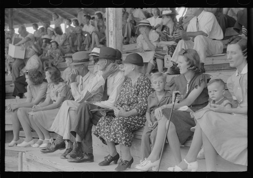 Spectators at Shelby County Horse Show and Fair. Shelbyville, Kentucky