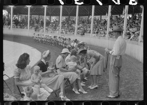 Untitled photo, possibly related to: Healthiest baby contest at Shelby County Fair and Horse Show, Shelbyville, Kentucky