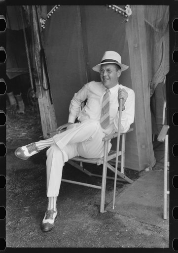 Untitled photo, possibly related to: Well-to-do horse show enthusiast from Louisville, Shelby County Horse Show and Fair, Shelbyville, Kentucky