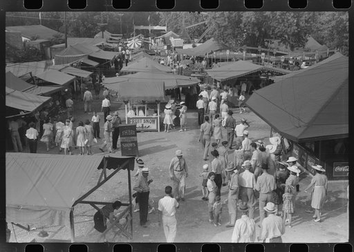 Midway and carnival, Shelby County Fair and Horse Show, Shelbyville, Kentucky