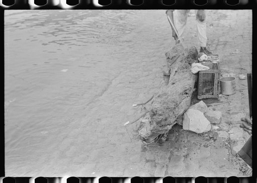 Untitled photo, possibly related to: Fishing on Ohio River front in Louisville, Kentucky