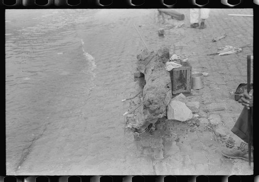 Untitled photo, possibly related to: Fishing on Ohio River front in Louisville, Kentucky