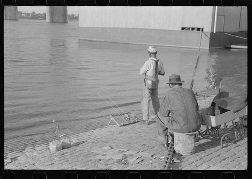 Untitled photo, possibly related to: Fishing along the Ohio River, Louisvillle, Kentucky