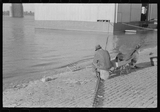 Untitled photo, possibly related to: Fishing along the Ohio River, Louisvillle, Kentucky
