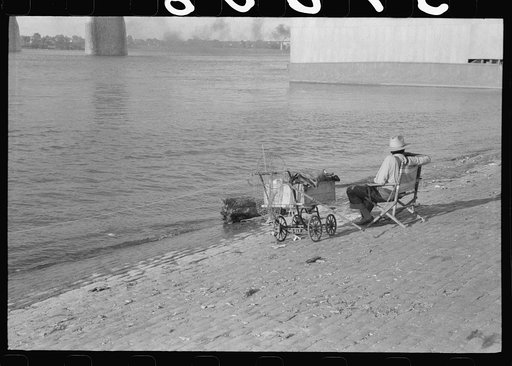 Untitled photo, possibly related to: Fishing along the Ohio River, Louisvillle, Kentucky