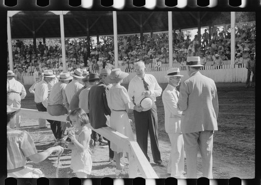 Spectators at Shelby County Horse Show and Fair. Shelbyville, Kentucky