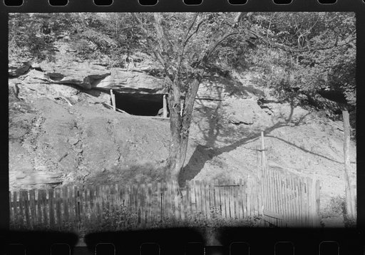 Mountain families in Kentucky "raise" their own coal in the backyard along roadsides. Up Morris Fork of Kentucky River