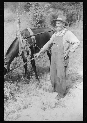 Untitled photo, possibly related to: Going home from school. In Breathitt County, Kentucky. The school year begins in July and ends in January as most of the children have no shoes and insufficient clothing to walk the long distances over bad roads and up creek beds