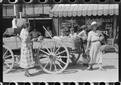 Selling watermelons on Saturdays and court day in Jackson, Breathitt County, Kentucky
