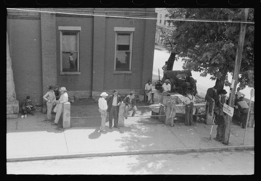 Front of the courthouse, Jackson, Breathitt County, Kentucky