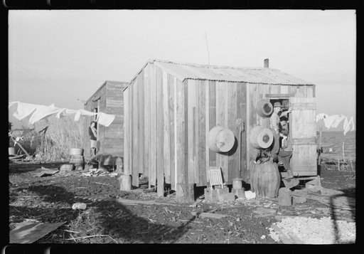Untitled photo, possibly related to: Trappers' camps in the marshes near Delacroix Island, Louisiana. See general caption no. 1
