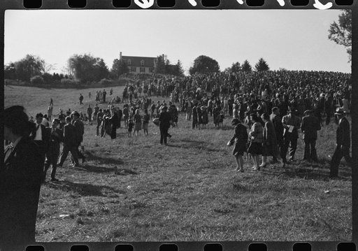 Untitled photo, possibly related to: Bookies taking bets at horse races, Warrenton, Virginia