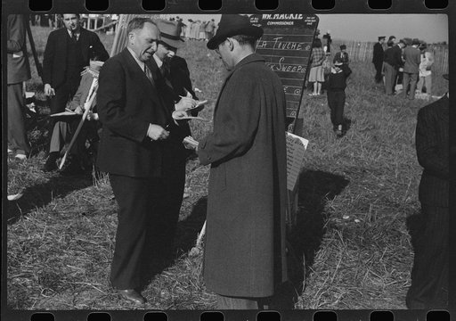 Bookies taking bets at horse races, Warrenton, Virginia