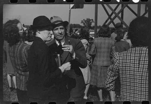 Untitled photo, possibly related to: Bookies taking bets at horse races, Warrenton, Virginia