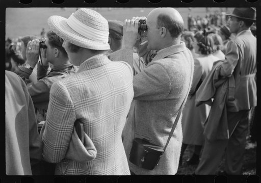 Untitled photo, possibly related to: Spectators picnicking before the Point to Point cup race, of the Maryland Hunt Club, Worthington Valley, near Glyndon, Maryland