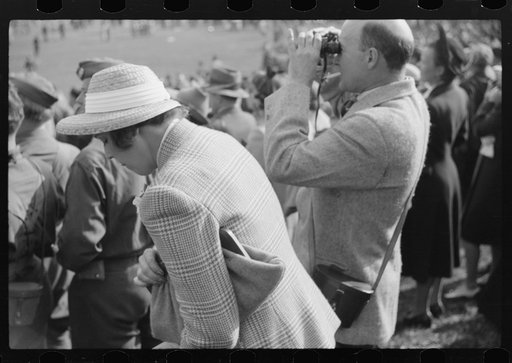 Untitled photo, possibly related to: Spectators picnicking before the Point to Point cup race, of the Maryland Hunt Club, Worthington Valley, near Glyndon, Maryland