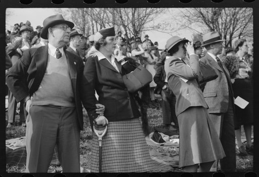 Untitled photo, possibly related to: Spectators picnicking before the Point to Point cup race, of the Maryland Hunt Club, Worthington Valley, near Glyndon, Maryland