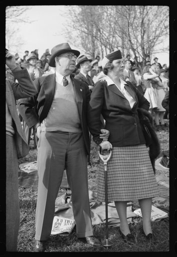 Untitled photo, possibly related to: Spectators picnicking before the Point to Point cup race, of the Maryland Hunt Club, Worthington Valley, near Glyndon, Maryland