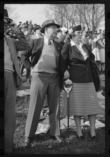 Untitled photo, possibly related to: Spectators picnicking before the Point to Point cup race, of the Maryland Hunt Club, Worthington Valley, near Glyndon, Maryland