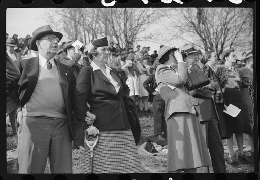 Untitled photo, possibly related to: Spectators picnicking before the Point to Point cup race, of the Maryland Hunt Club, Worthington Valley, near Glyndon, Maryland