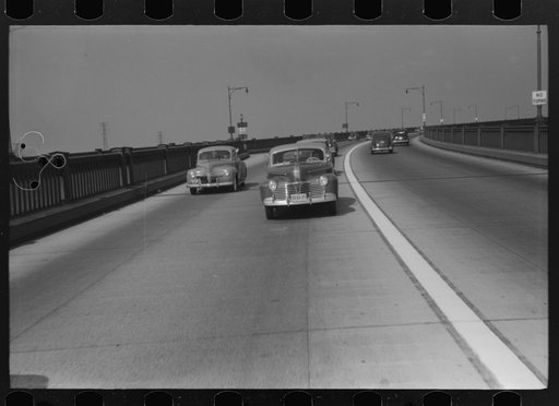 Untitled photo, possibly related to: Pulaski Skyway from New York City to New Jersey