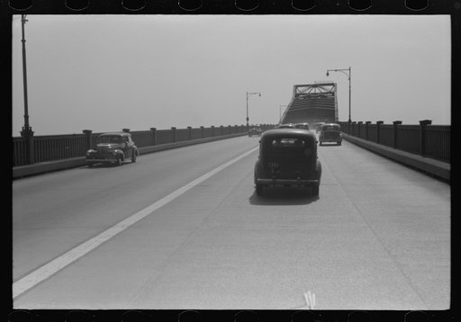 Untitled photo, possibly related to: Pulaski Skyway from New York City to New Jersey