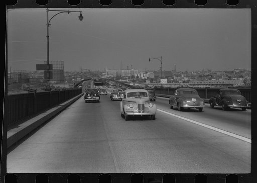 Untitled photo, possibly related to: Pulaski Skyway from New York City to New Jersey