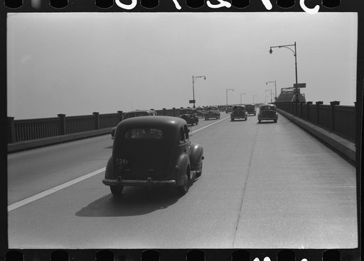 Untitled photo, possibly related to: Pulaski Skyway from New York City to New Jersey